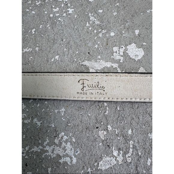 Emilio Pucci vintage 1970s white belt